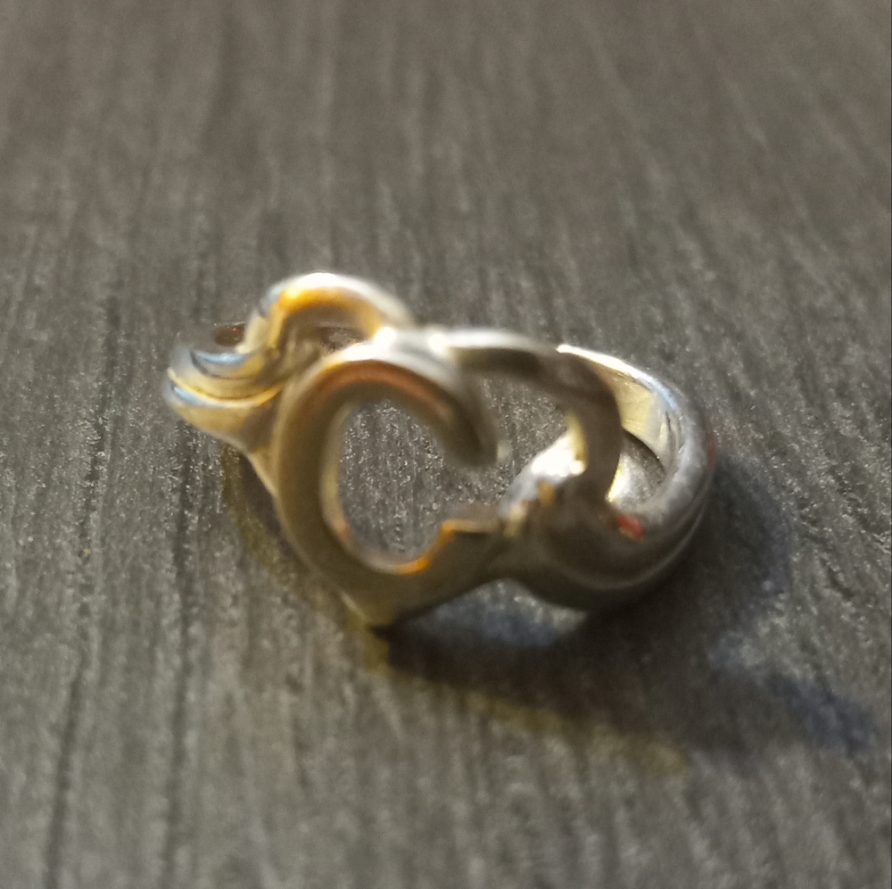 Sterling Silver Initial "C" Toe Ring - image 5